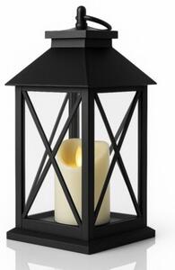 Lampion dekoracyjny LED z imitacją świecy 14 x 30 cm - LAMP56WZ1