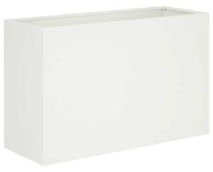 Doniczka ogrodowa Biały 80 x 40 x 50 cm Stal zimnogięta