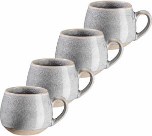 Zestaw 4 filiżanek do espresso Mäser AQUATA – 125ml, szary, 125 ml