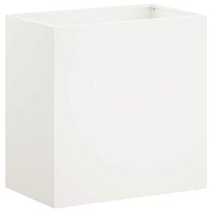 Doniczka ogrodowa Biały 50 x 30 x 50 cm Stal zimnogięta