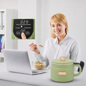 Multicooker Elektryczny Garnek Do Gotowania Ryżowar Wielofunkcyjny 1.6L (Zielony)