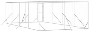 Kojec zewnętrzny dla psa, 4x8x2 m, stal galwanizowana