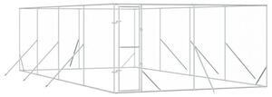 Kojec zewnętrzny dla psa, 4x8x2 m, stal galwanizowana