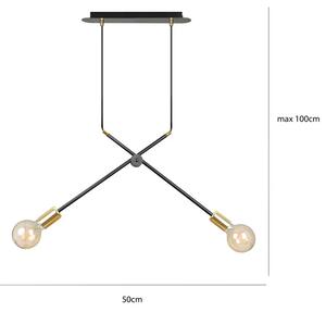 Biała minimalistyczna lampa wisząca - D090-Notia