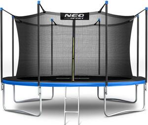 Trampolina ogrodowa 404cm 13ft drabinka siatka wew. Neo-Sport
