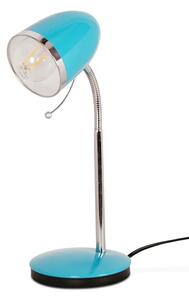 Turkusowa biurkowa lampka z włącznikiem - S272-Harlet