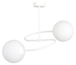 Biała metalowa lampa wisząca - D099-Modest