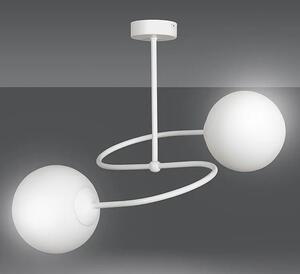 Biała metalowa lampa wisząca - D099-Modest