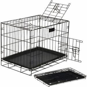 Klatka Składana NUXIE 70CM Dla Psa Kota Królika Metalowa z Tacą Wybieg Kojec L