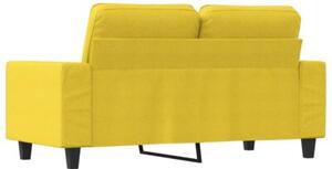 Sofa 2-osobowa, jasnoÅ¼Ã³Åta, 120 cm, tapicerowana tkaninÄ