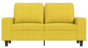 Sofa 2-osobowa, jasnoÅ¼Ã³Åta, 120 cm, tapicerowana tkaninÄ