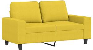 Sofa 2-osobowa, jasnoÅ¼Ã³Åta, 120 cm, tapicerowana tkaninÄ