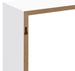Półki ścienne kostki, 3 szt., białe, mdf