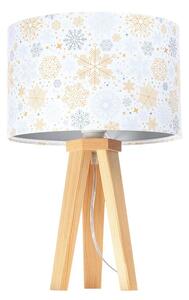 Świąteczna lampa stołowa z welurowym abażurem - S289-Dafne