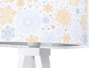 Welurowa lampa stołowa świąteczna trójnóg - S290-Dafne