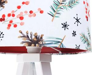 Welurowa lampa stołowa z motywem świątecznym - S292-Livera