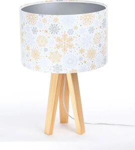 Świąteczna lampa stołowa z welurowym abażurem - S289-Dafne