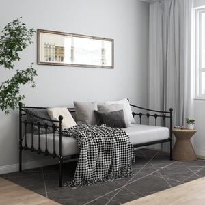 Rama sofy, czarna, metalowa, 90x200 cm