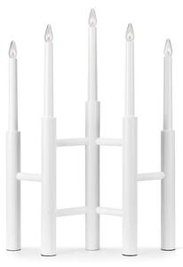 Świecznik stołowy biały Cassiopeia dekoracyjny biały