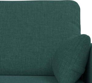 ModuÅowy zestaw sof w ciemnej zieleni z metalowÄ ramÄ i ergonomicznym wsparciem