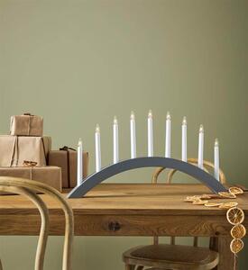 Świecznik stołowy szary Atle świąteczna dekoracja candle