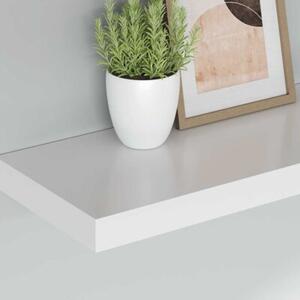Półki ścienne, 2 szt, białe, 80x23,5x3,8 cm, mdf