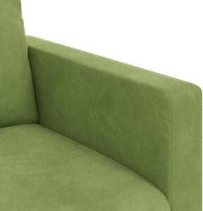 Nowoczesna moduÅowa kanapa aksamitna w kolorze jasnozielonym z ergonomicznym designem