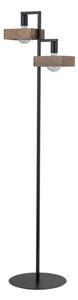 Lampa podłogowa dekoracyjna boho loftowa czarna 2 punktowa 2xE27 15W Robin Sigma Lighting
