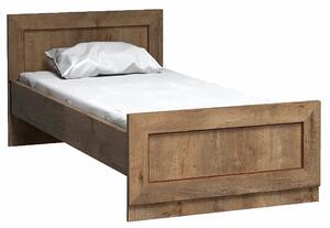 Jednoosobowe łóżko 90x200 dąb lefkas - Tilda 22X
