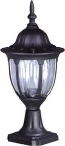 Czarna niska klasyczna lampa ogrodowa - S321-Hadson