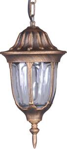 Czarno-złota lampa wisząca na taras w stylu retro- S324-Hadson