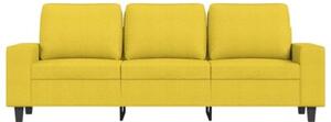 Sofa 3-osobowa z podnÃ³Å¼kiem, jasnoÅ¼Ã³Åty, 180 cm, tkaninÄ