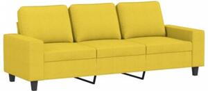 Sofa 3-osobowa z podnÃ³Å¼kiem, jasnoÅ¼Ã³Åty, 180 cm, tkaninÄ