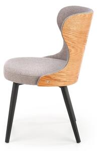 Krzesło K452 szare/dąb