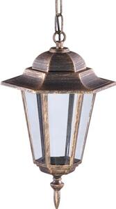 Czarno-złota lampa wisząca na balkon i taras - S332-Relva