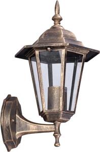 Czarno-złota zewnętrzna lampa ścienna - S331-Relva