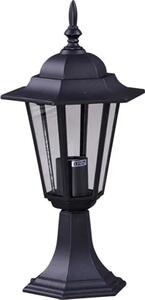 Czarna niska lampa ogrodowa w stylu retro - S329-Relva