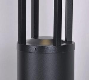Czarna stojąca lampa zewnętrzna LED słupek - S339-Helfi