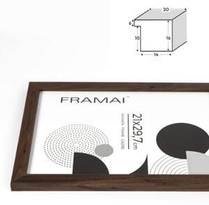 Brązowa ramka na zdjęcia w rozmiarze 40x40 cm FRAMAI®