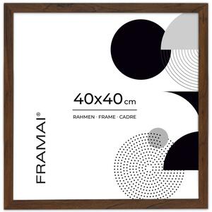Brązowa ramka na zdjęcia w rozmiarze 40x40 cm FRAMAI®