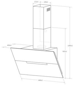 Okap HAIER HADG6CBS4B Czarny 843m3/h 63dB klasa A++
