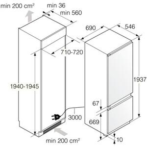 Lodówka ASKO RBC297SND1 NoFrost ,Szuflada Nordic Fresh, Automatyczna kontrola wilgotności, drzwi przesuwne, 193x 69cm