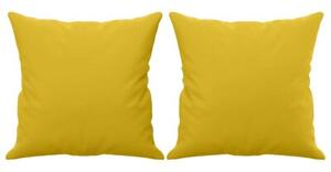 Sofa 2-osobowa z poduszkami, Å¼Ã³Åta, 120 cm, aksamit