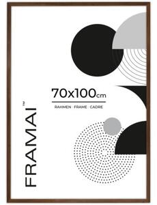 Brązowa ramka na zdjęcia w rozmiarze 70x100 cm FRAMAI®