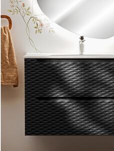 Szafka pod umywalkę OCEAN BLACK 82-80-2S 80cm dąb olejowany/