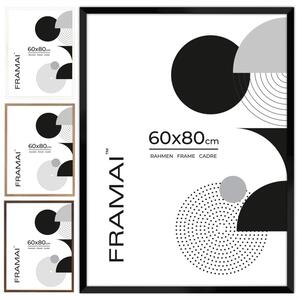 Czarna ramka na zdjęcia w rozmiarze 60x80 cm FRAMAI®
