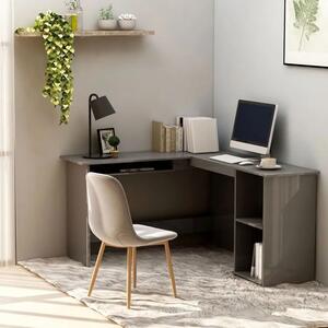 Szare biurko nowoczesne połysk - Merfis 4X