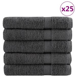 Ręczniki premium, solund, 25 szt., antracytowe, 80x200 cm, 600 g/m²
