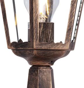 Czarno-złota niska lampa do ogrodu retro - S352-Tirma