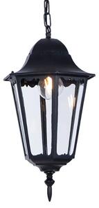 Czarna lampa wisząca ogrodowa retro - S353-Tirma